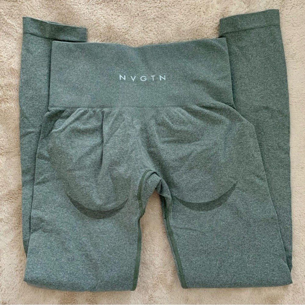 NVGTN Gray High-Waisted Leggings